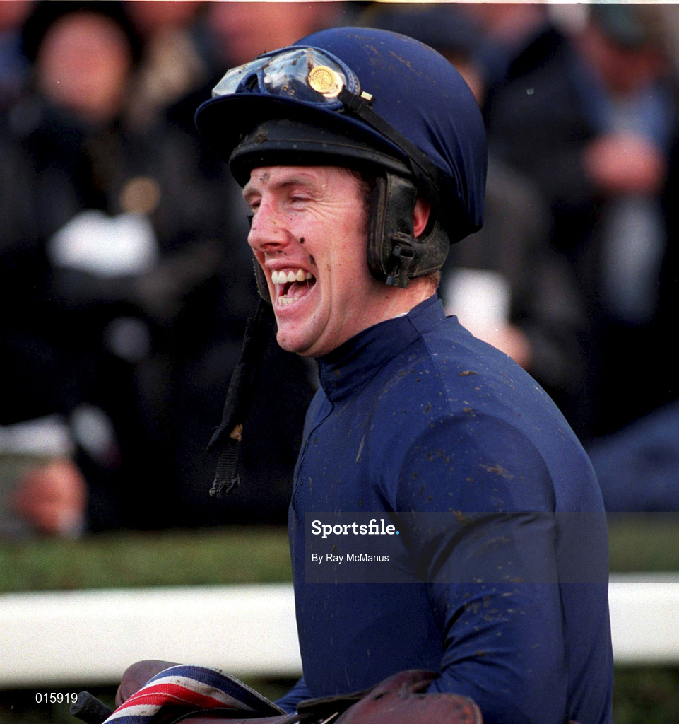 26 December 1998; Jockey Charlie Swan during the Leopardstown Christmas Festival Day One at Leopardstown Racecourse in Dublin. Photo by Ray McManus/Sportsfile
