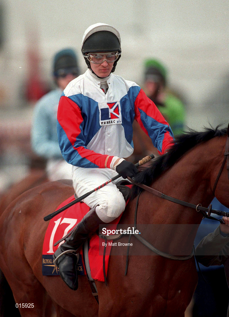 18 March 1998: Chris Maude and Aboo Hom. Picture Credit: Matt Browne/ SPORTSFILE *** Local Caption *** 18 March 1998; Chris Maude on Aboo Hom during day two of the Cheltenham Racing Festival at Prestbury Park in Cheltenham, England. Photo by Matt Browne/Sportsfile
