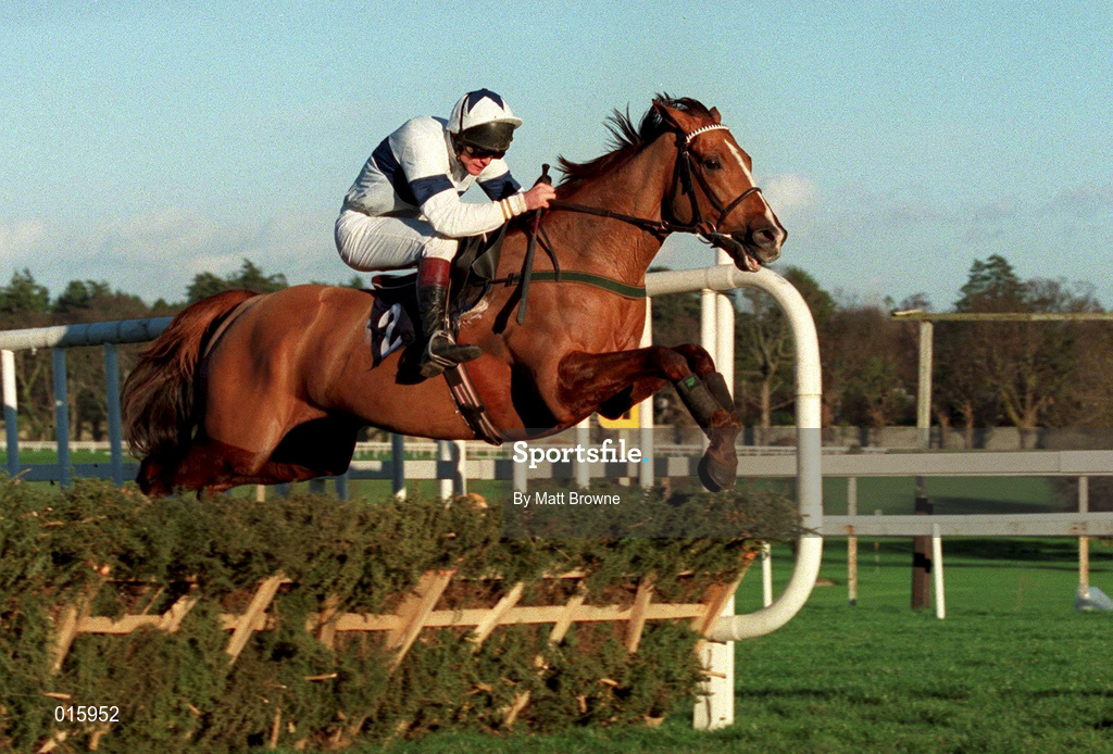28 December 1998; Commanche Court, with Ruby Walsh up, clear the last on their way to winning the Woodies D.I.Y Christmas Hurdle during the Leopardstown Christmas Festival Day Three at Leopardstown Racecourse in Dublin. Photo by Matt Browne/Sportsfile