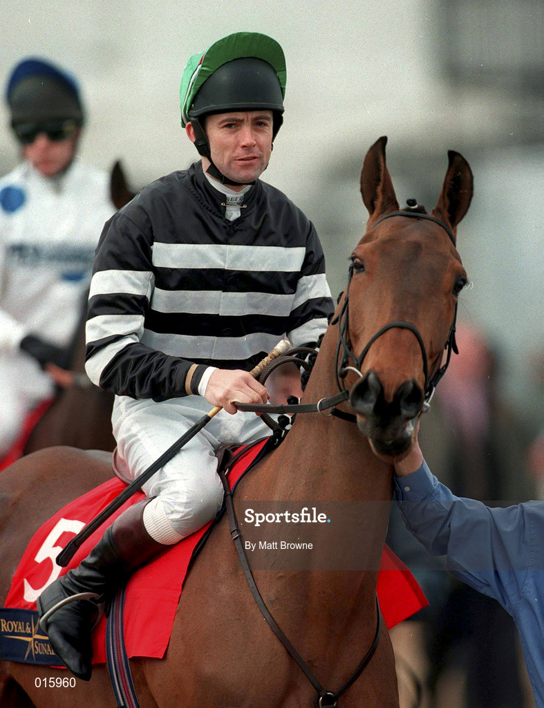 18 March 1998; Conor O'Dwyer on Foxchapel King during day two of the Cheltenham Racing Festival at Prestbury Park in Cheltenham, England. Photo by Matt Browne/Sportsfile