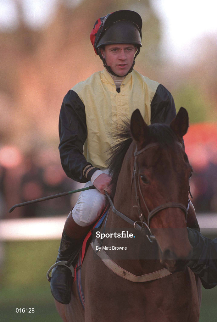27 December 1997; Garrett Cotter on Athy Spirit during day two of the Leopardstown Christmas Festival at Leopardstown Racecourse in Dublin. Photo by Matt Browne/Sportsfile