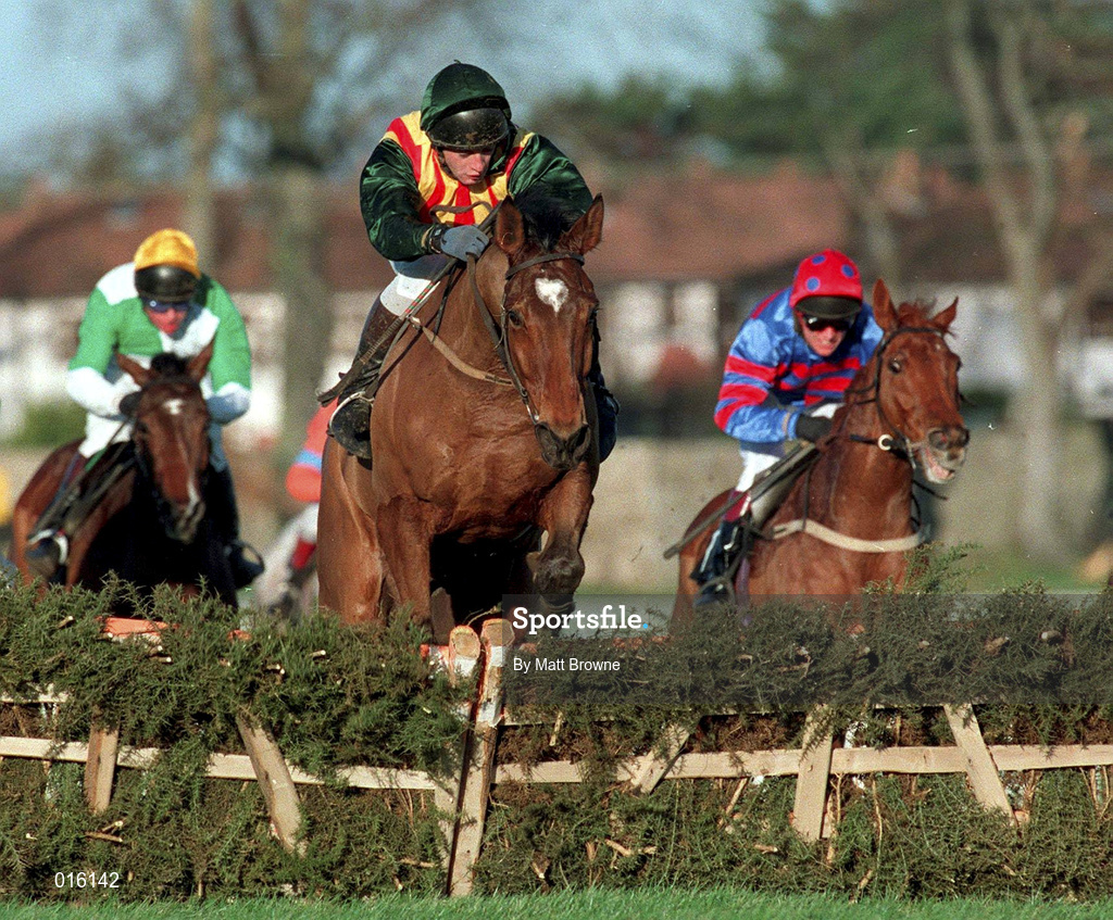 27 December 1997; A Coyle on Go Now during day two of the Leopardstown Christmas Festival at Leopardstown Racecourse in Dublin. Photo by Matt Browne/Sportsfile