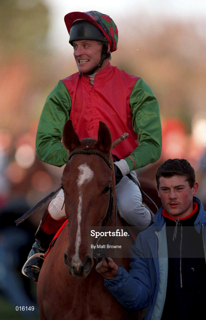 27 December 1997; Graham Bradley on Krosno during day two of the Leopardstown Christmas Festival at Leopardstown Racecourse in Dublin. Photo by Matt Browne/Sportsfile