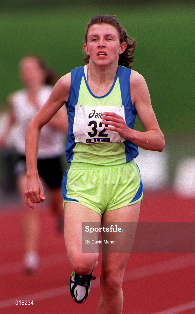 13 July 1997; Jennifer McKenna of Metro/St Brigids A.C. during the BLÉ National Track & Field Championships at Morton Stadium in Santry, Dublin. Photo by David Maher/Sportsfile