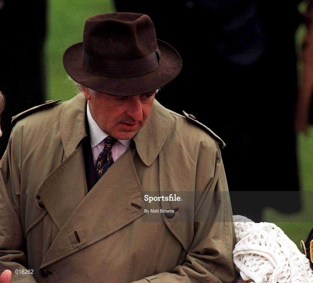 17 March 1998; Owner John Magnier during day one of the Cheltenham Racing Festival at Prestbury Park in Cheltenham, England. Photo by Matt Browne/Sportsfile