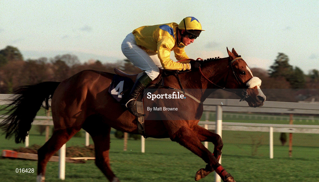 28 December 1998; Musical Mayham, with Richard Dunwoody up, in action in the O'Dwyers Stillorgan Orchard Novice Hurdle during the Leopardstown Christmas Festival Day Three at Leopardstown Racecourse in Dublin. Photo by Matt Browne/Sportsfile