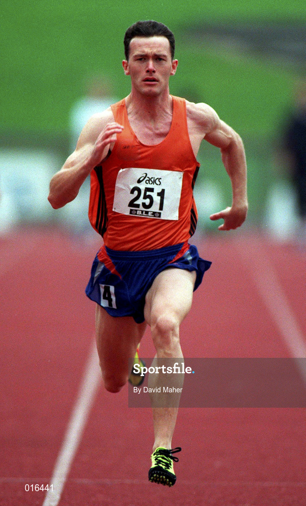 13 July 1997; Neil Ryan of Nenagh A.C. during the BLÉ National Track & Field Championships at Morton Stadium in Santry, Dublin. Photo by David Maher/Sportsfile