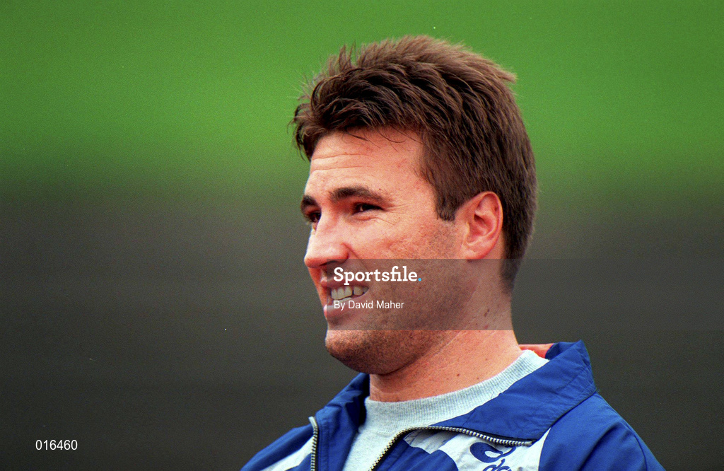 13 July 1997; Nick Sweeney prior to competing in the Men's Shot Putt during the BLÉ National Track & Field Championships at Morton Stadium in Santry, Dublin. Photo by David Maher/Sportsfile