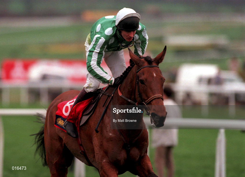 17 March 1998; St Mellion Fairway, with Norman Williamson up, in action in the William Hill National Hunt Handicap Steeplechase during day one of the Cheltenham Racing Festival at Prestbury Park in Cheltenham, England. Photo by Matt Browne/Sportsfile