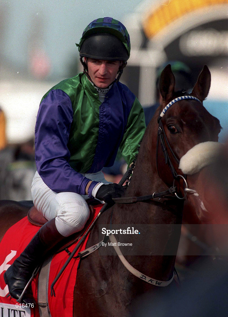 19 March 1998; Norman Williamson on Iron County Xmas during day three of the Cheltenham Racing Festival at Prestbury Park in Cheltenham, England. Photo by Matt Browne/Sportsfile