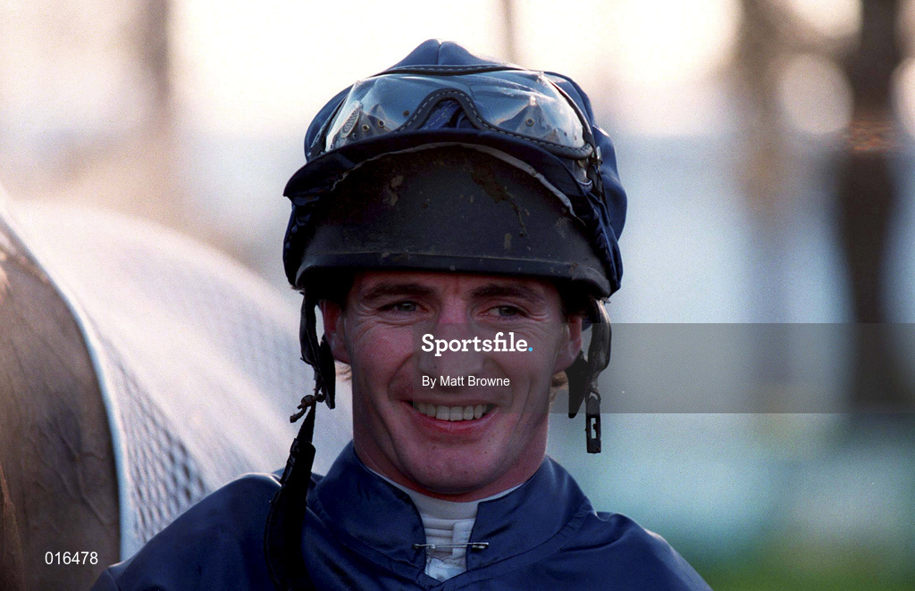 28 December 1998; Jockey Norman Williamson during the Leopardstown Christmas Festival Day Three at Leopardstown Racecourse in Dublin. Photo by Matt Browne/Sportsfile