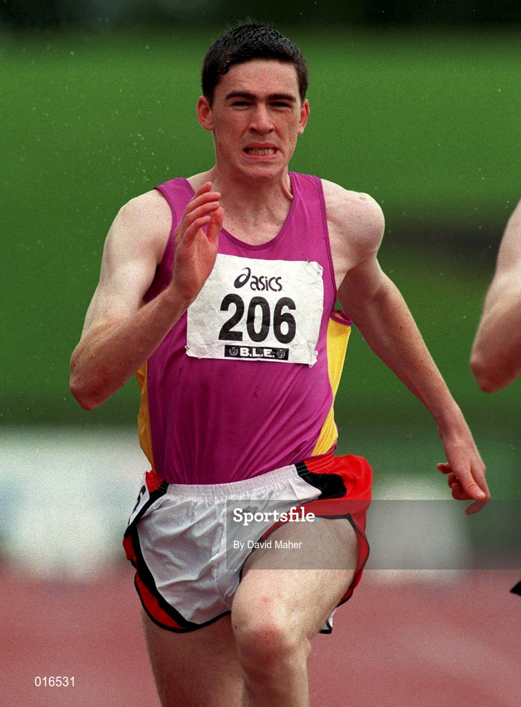 13 July 1997; Patrick Shannon of Ballybrack A.C. during the National Track & Field Championships at Morton Stadium in Santry, Dublin. Photo by David Maher/Sportsfile