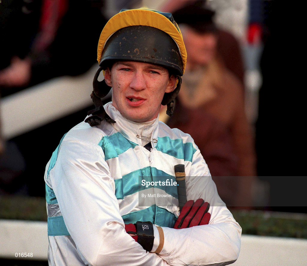 26 December 1998; Jockey Paul Carberry during the Leopardstown Christmas Festival Day One at Leopardstown Racecourse in Dublin. Photo by Matt Browne/Sportsfile