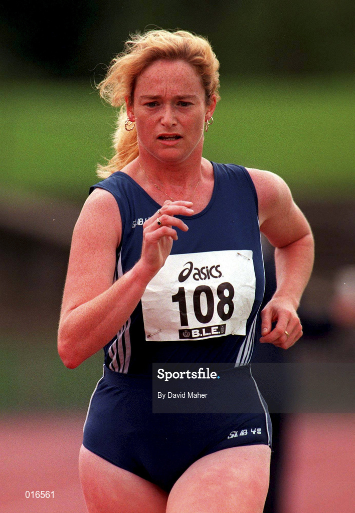 13 July 1997; Perri Williams of St Senans A.C. during the BLÉ National Track & Field Championships at Morton Stadium in Santry, Dublin. Photo by David Maher/Sportsfile
