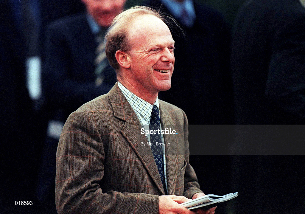 18 March 1998; RTE broadcaster Robert Hall during day two of the Cheltenham Racing Festival at Prestbury Park in Cheltenham, England. Photo by Matt Browne/Sportsfile
