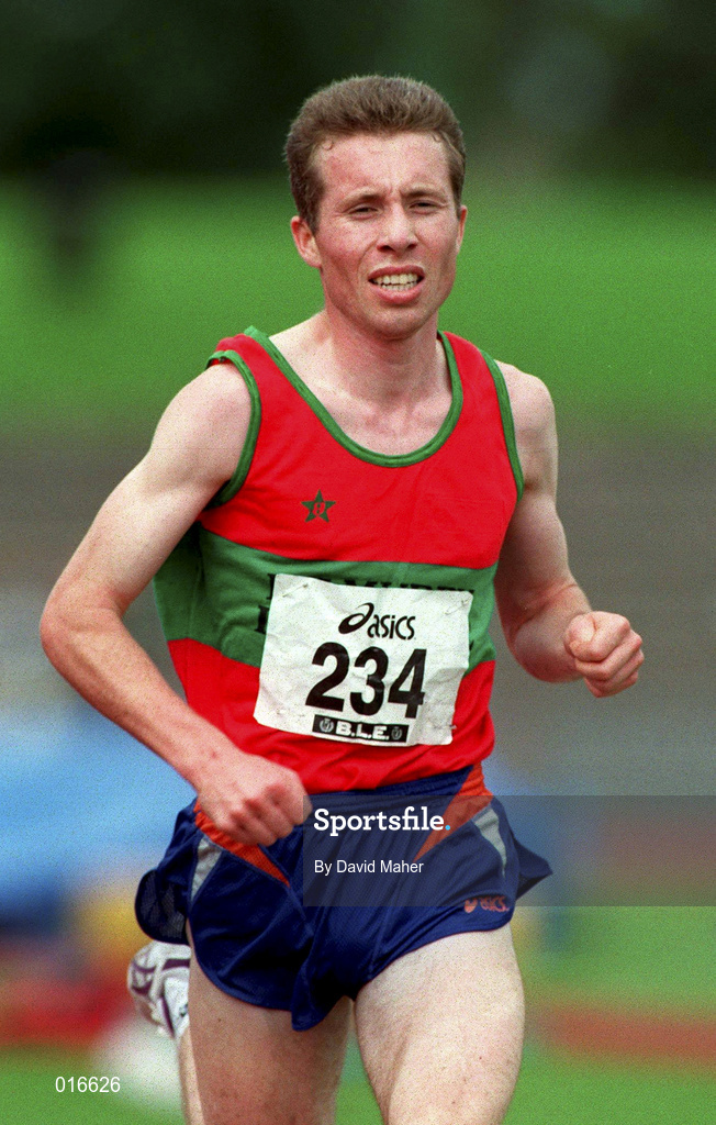 13 July 1997; Seamus Power of Kilmurray A.C. during the BLÉ National Track & Field Championships at Morton Stadium in Santry, Dublin. Photo by David Maher/Sportsfile