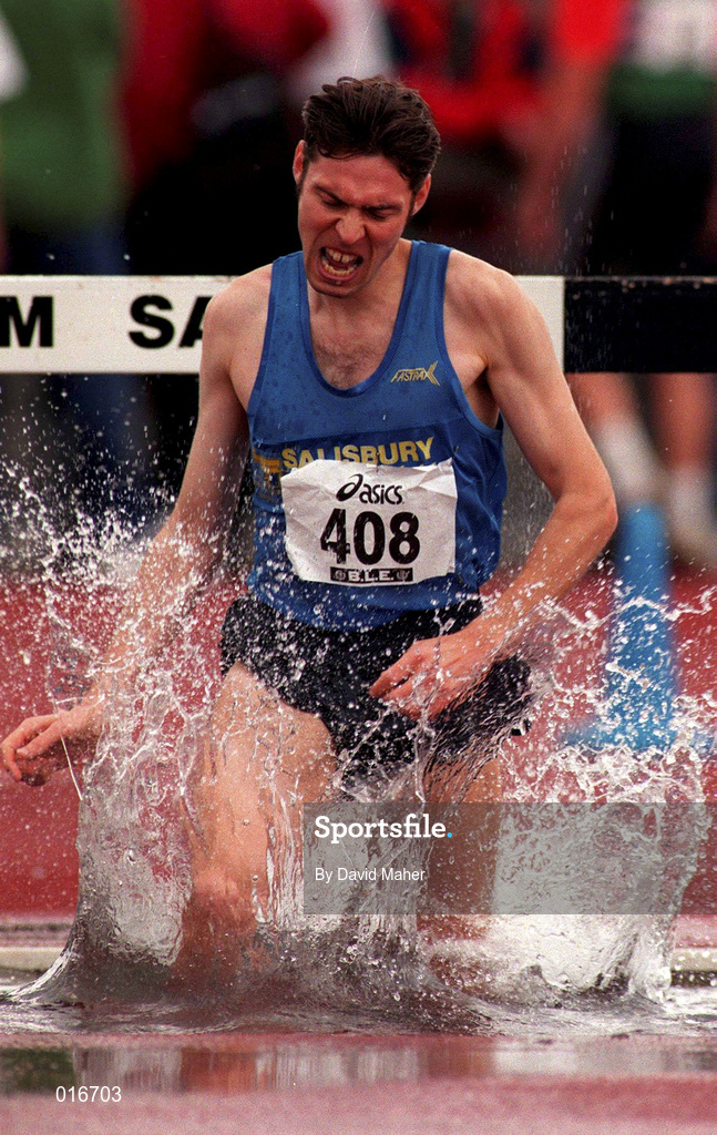 13 July 1997; Stephen Norris of City of Salisbury A.C. during the BLÉ National Track & Field Championships at Morton Stadium in Santry, Dublin. Photo by David Maher/Sportsfile