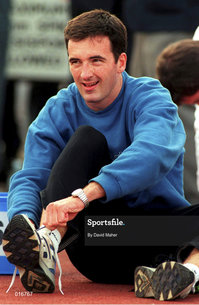 13 July 1997; TJ Kearns of Dublin City Harriers A.C. during the BLÉ National Track & Field Championships at Morton Stadium in Santry, Dublin. Photo by David Maher/Sportsfile