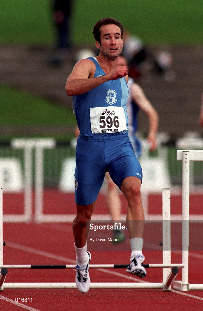 13 July 1997; Tom McGuirk of Crusaders A.C. during the BLÉ National Track & Field Championships at Morton Stadium in Santry, Dublin. Photo by David Maher/Sportsfile