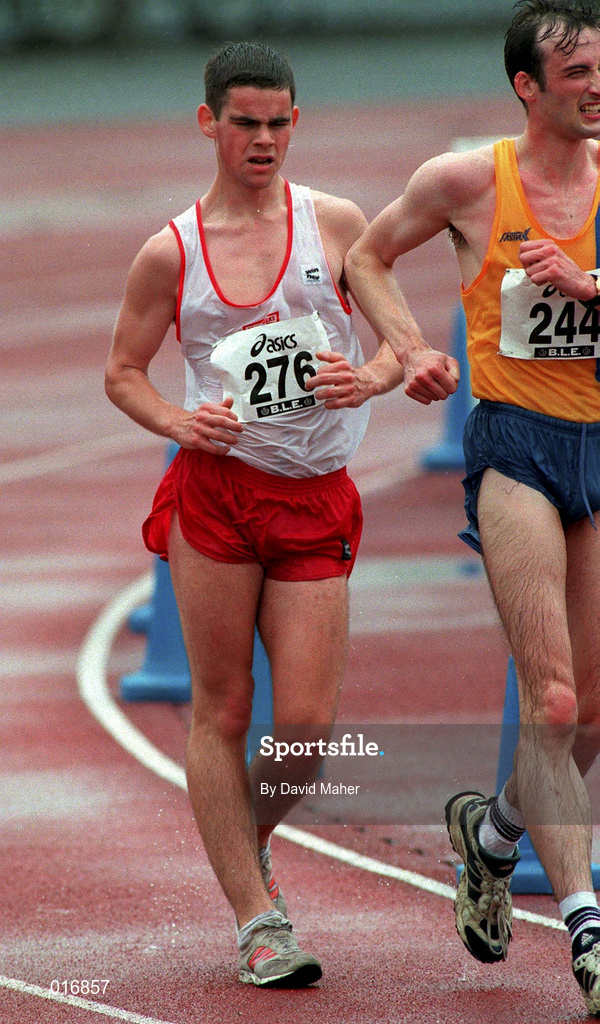 13 July 1997; William Coolahan of Crusaders A.C. during the BLÉ National Track & Field Championships at Morton Stadium in Santry, Dublin. Photo by David Maher/Sportsfile