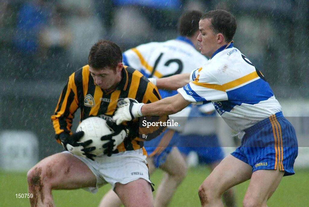 3 November 2002; Colm O Neill, Crossmaglen, in action against Pascal Canavan, Errigal. Crossmaglen v Errigal, Ulster Club Championship, Quarter-Final. Football. Picture credit; SPORTSFILE