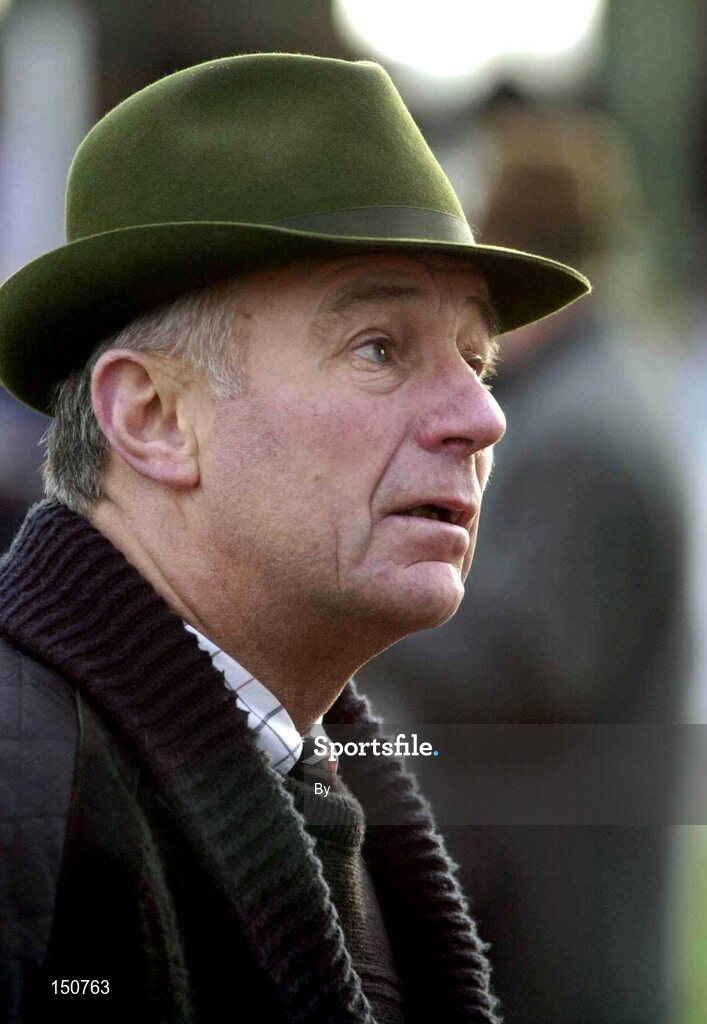 24 January 2002; Trainer John Kiely, pictured during racing at Gowran Park, Kilkenny. Horse Racing. Picture credit; David Maher / SPORTSFILE