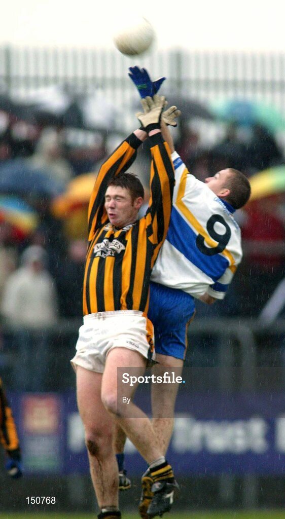 3 November 2002; Colm O'Neill, Crossmaglen, in action against Peter Loughran, Errigal. Crossmaglen v Errigal, Ulster Club Championship, Quarter-Final, Healy Park, Omagh, Co. Tyrone. Football. Picture credit; SPORTSFILE