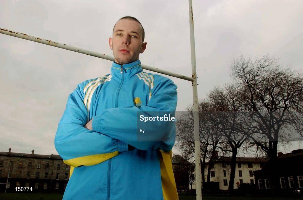 10 January 2003; Luke O'Callaghan, who plays for the Kazakhstan National Rugby team, pictured during a visit to Trinty College, Dublin. Rugby. Picture credit; David Maher / SPORTSFILE *EDI*