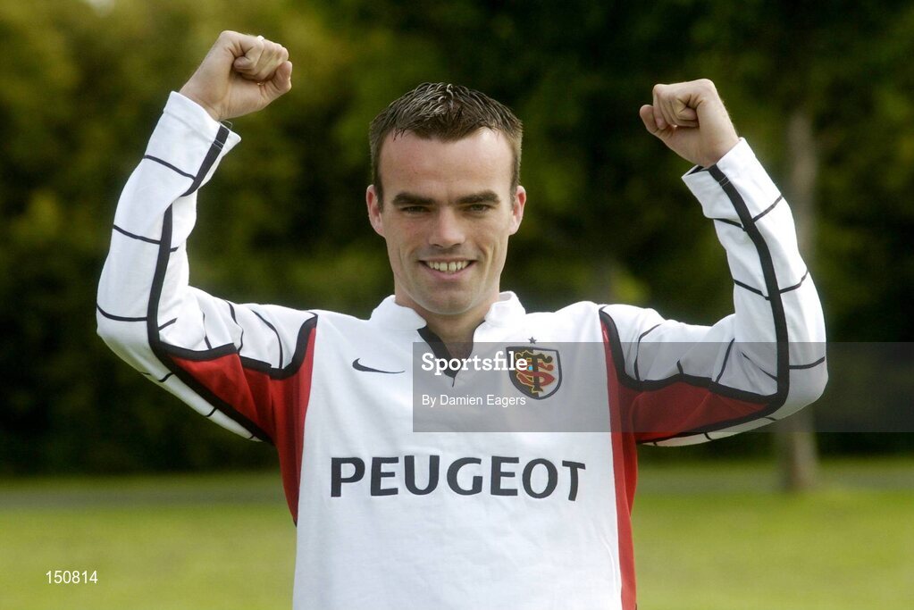 20 May 2004; Derry City's Damien Brennan, a cousin of Toulouse player Trevor Brennan who will play in the Heiniken Cup Final in Twickenham against London Wasps. Crumlin, Dublin. Picture credit; Damien Eagers / SPORTSFILE