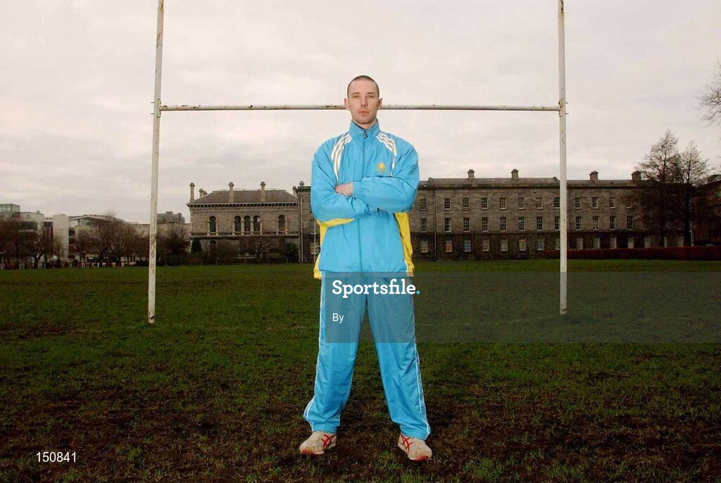 10 January 2003; Luke O'Callaghan, who plays for the Kazakhstan National Rugby team, pictured during a visit to Trinty College, Dublin. Rugby. Picture credit; David Maher / SPORTSFILE