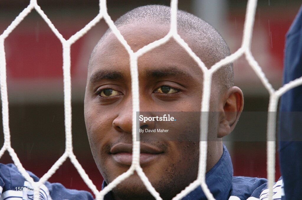 9 April 2004; Charles Mbabazi Livingstone, St. Patrick's Athletic. Richmond Park, Dublin. Picture credit; David Maher / SPORTSFILE *EDI*