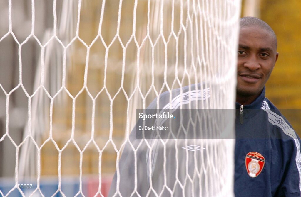 9 April 2004; Charles Mbabazi Livingstone, St. Patrick's Athletic. Richmond Park, Dublin. Picture credit; David Maher / SPORTSFILE *EDI*