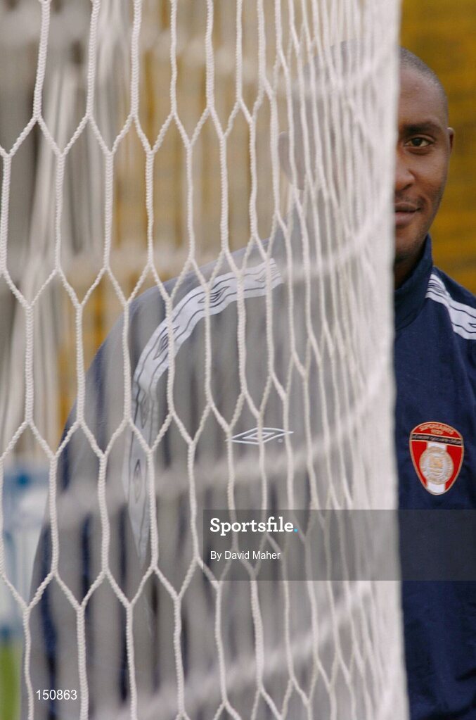 9 April 2004; Charles Mbabazi Livingstone, St. Patrick's Athletic. Richmond Park, Dublin. Picture credit; David Maher / SPORTSFILE *EDI*