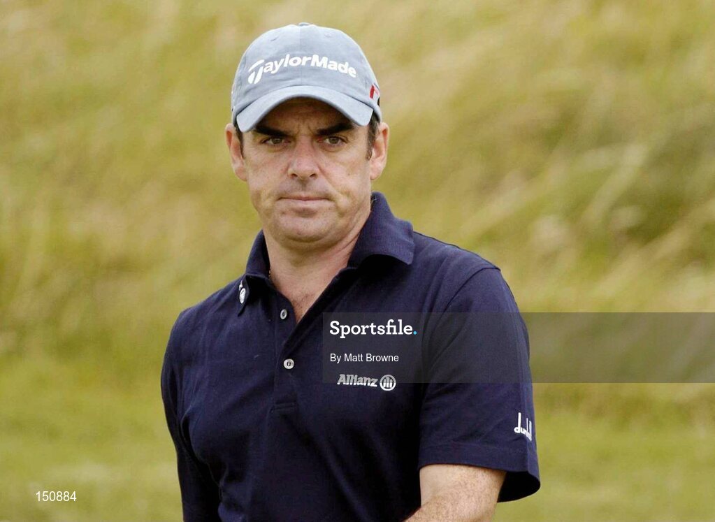 23 July 2004; Paul McGinley pictured during the second round. Nissan Irish Open Golf Championship, County Louth Golf Club, Baltray, Co. Louth. Picture credit; Matt Browne / SPORTSFILE