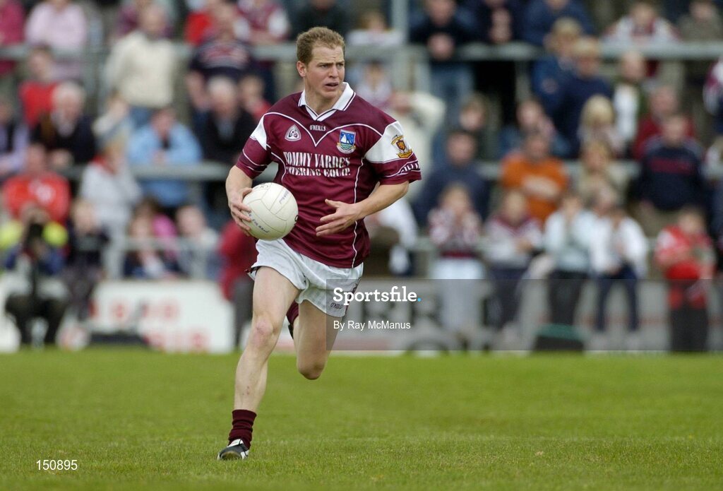 25 April 2004; Michael Donnellan, Galway. Allianz Football League 2004, Semi-Final Replay, Galway v Tyrone, Pearse Stadium, Galway. Picture credit; Ray McManus / SPORTSFILE