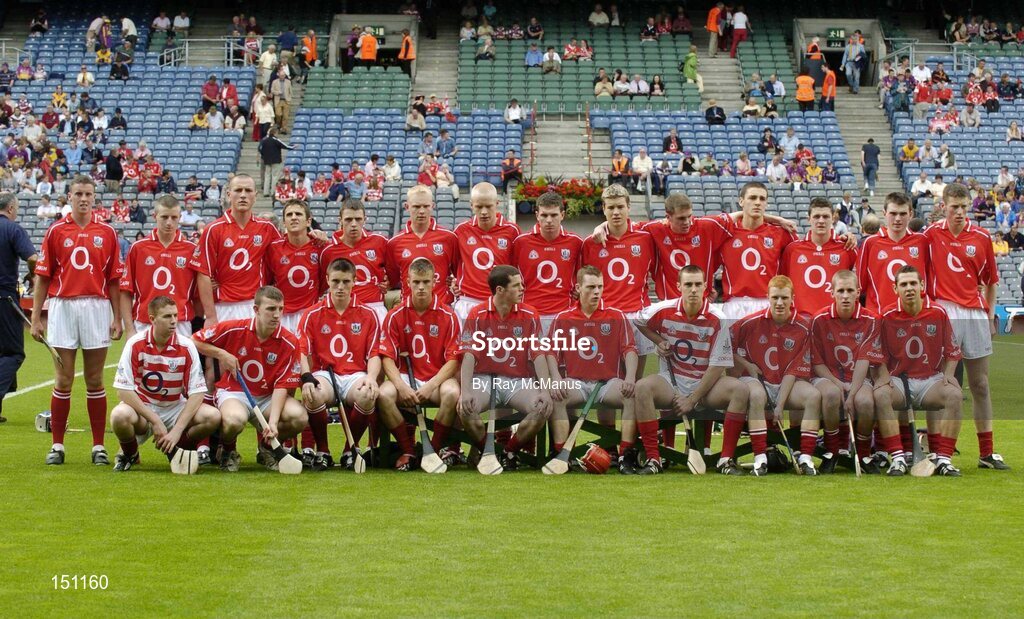 15 August 2004; The Cork minor team. Minor Hurling Championship Semi-Final, Galway v Cork, Croke Park, Dublin. Picture credit; Ray McManus / SPORTSFILE