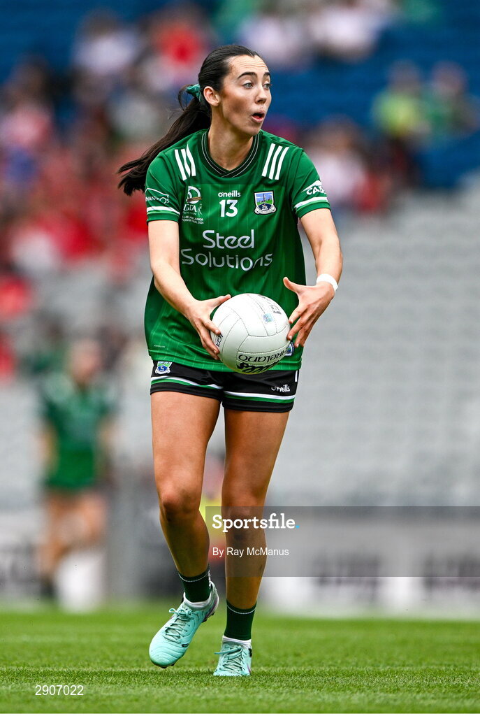 4 August 2024; Bláithín Bogue of Fermanagh during the TG4 All-Ireland Ladies Junior Football Championship final match between Fermanagh and Louth at Croke Park, Dublin. Photo by Ray McManus/Sportsfile