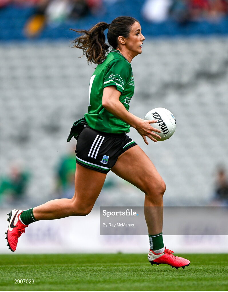 4 August 2024; Joanne Doonan of Fermanagh during the TG4 All-Ireland Ladies Junior Football Championship final match between Fermanagh and Louth at Croke Park, Dublin. Photo by Ray McManus/Sportsfile