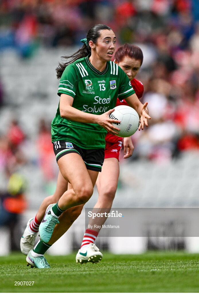 4 August 2024; Bláithín Bogue of Fermanagh during the TG4 All-Ireland Ladies Junior Football Championship final match between Fermanagh and Louth at Croke Park, Dublin. Photo by Ray McManus/Sportsfile