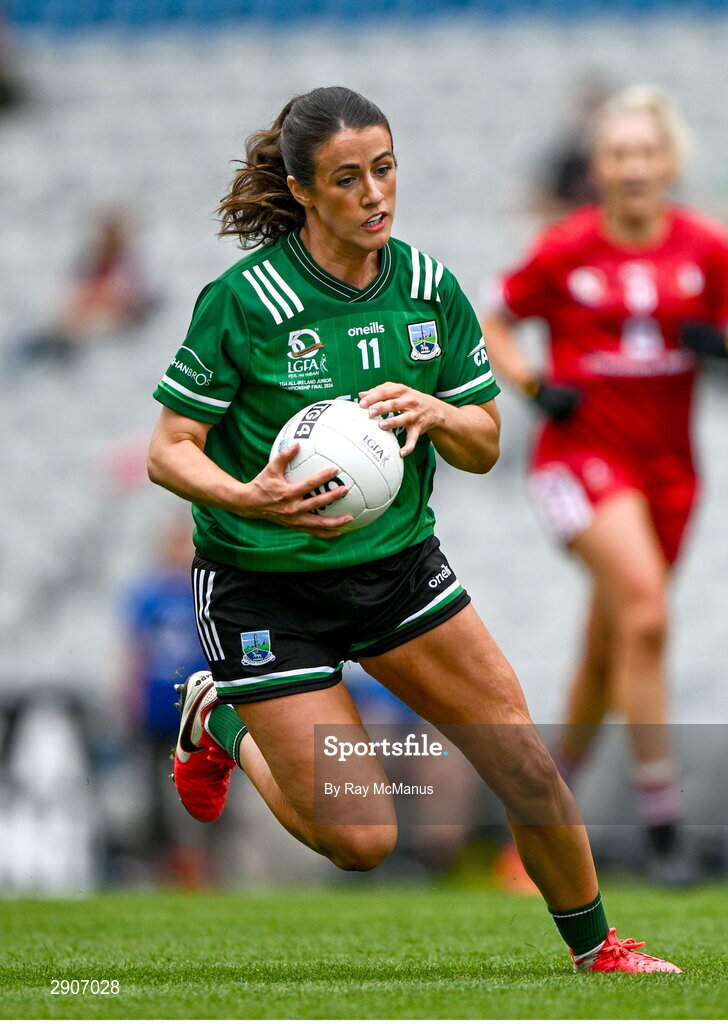 4 August 2024; Joanne Doonan of Fermanagh during the TG4 All-Ireland Ladies Junior Football Championship final match between Fermanagh and Louth at Croke Park, Dublin. Photo by Ray McManus/Sportsfile