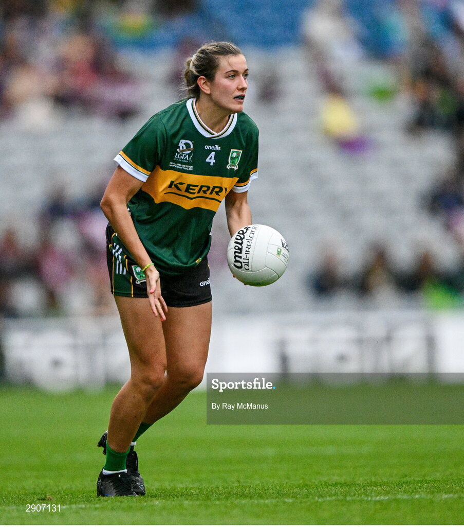 4 August 2024; Ciara Murphy of Kerry during the TG4 All-Ireland Ladies Football Senior Championship final match between Galway and Kerry at Croke Park, Dublin. Photo by Ray McManus/Sportsfile