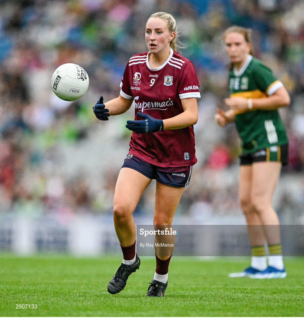 4 August 2024; Ailbhe Davoren of Galway during the TG4 All-Ireland Ladies Football Senior Championship final match between Galway and Kerry at Croke Park, Dublin. Photo by Ray McManus/Sportsfile