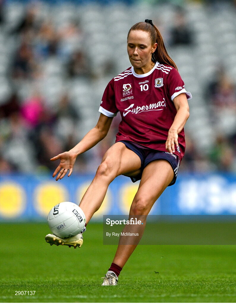 4 August 2024; Olivia Divilly of Galway during the TG4 All-Ireland Ladies Football Senior Championship final match between Galway and Kerry at Croke Park, Dublin. Photo by Ray McManus/Sportsfile