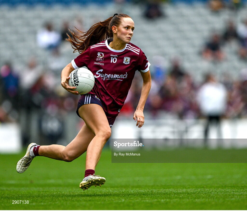 4 August 2024; Olivia Divilly of Galway during the TG4 All-Ireland Ladies Football Senior Championship final match between Galway and Kerry at Croke Park, Dublin. Photo by Ray McManus/Sportsfile