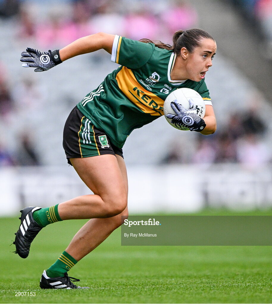 4 August 2024; Danielle O'Leary of Kerry during the TG4 All-Ireland Ladies Football Senior Championship final match between Galway and Kerry at Croke Park, Dublin. Photo by Ray McManus/Sportsfile