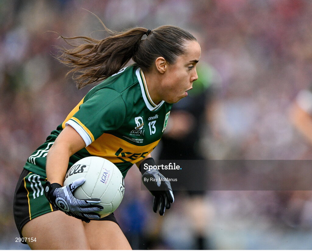 4 August 2024; Danielle O'Leary of Kerry during the TG4 All-Ireland Ladies Football Senior Championship final match between Galway and Kerry at Croke Park, Dublin. Photo by Ray McManus/Sportsfile