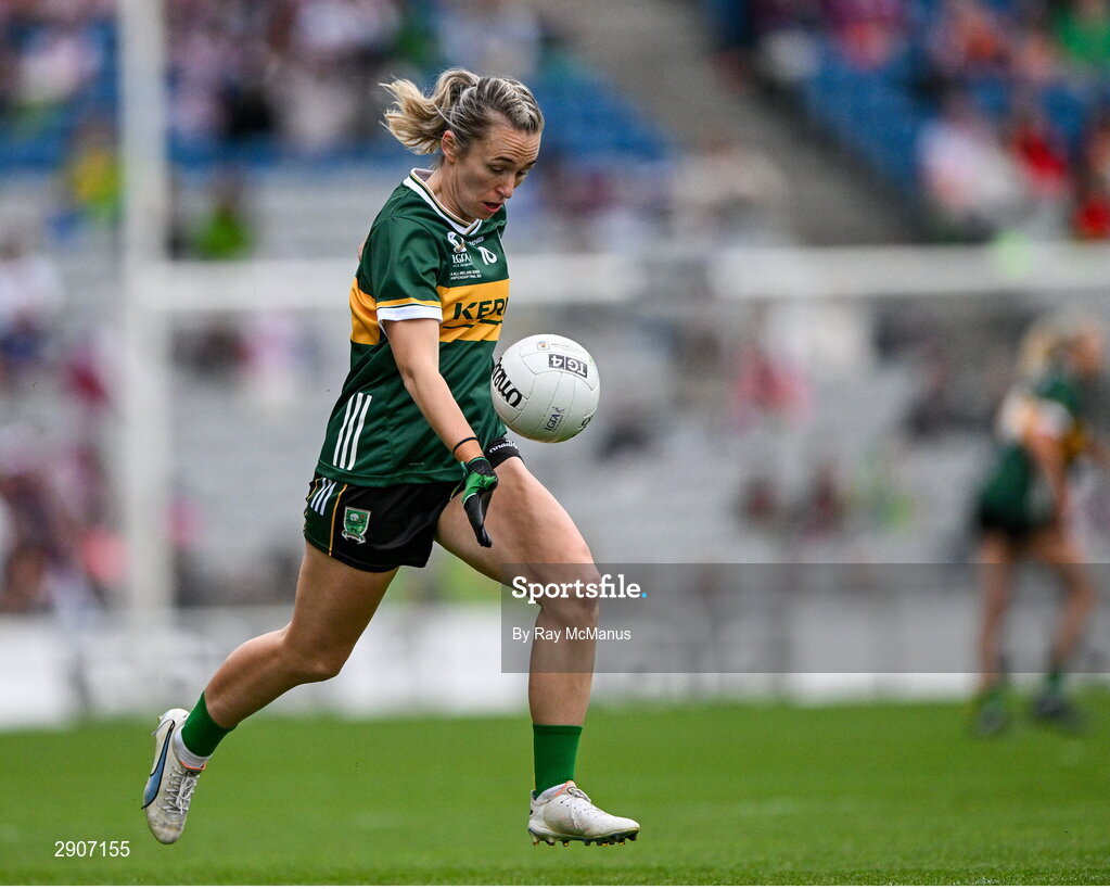 4 August 2024; Niamh Carmody of Kerry during the TG4 All-Ireland Ladies Football Senior Championship final match between Galway and Kerry at Croke Park, Dublin. Photo by Ray McManus/Sportsfile
