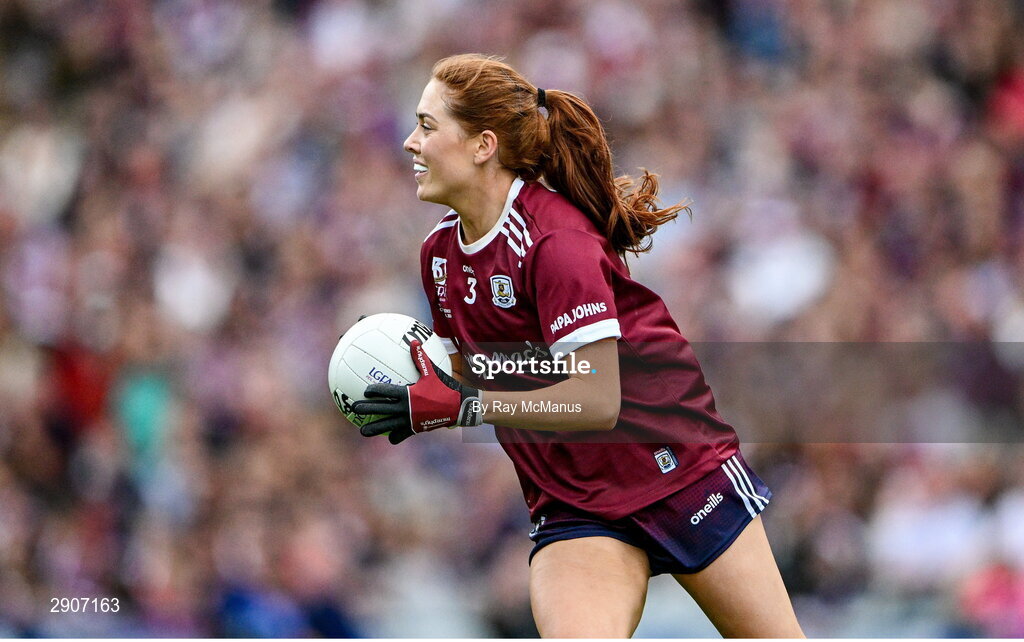 4 August 2024; Sarah Ní Loingsigh of Galway during the TG4 All-Ireland Ladies Football Senior Championship final match between Galway and Kerry at Croke Park, Dublin. Photo by Ray McManus/Sportsfile