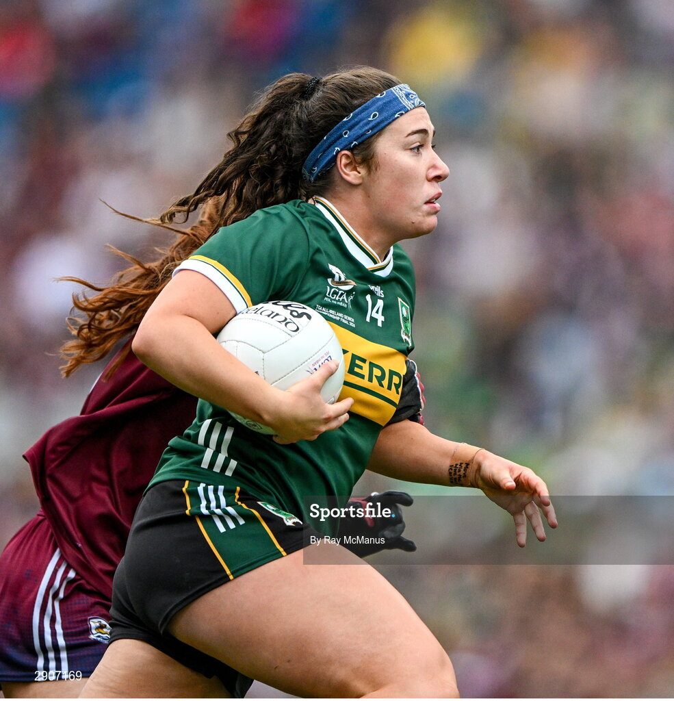 4 August 2024; Emma Dineen of Kerry during the TG4 All-Ireland Ladies Football Senior Championship final match between Galway and Kerry at Croke Park, Dublin. Photo by Ray McManus/Sportsfile
