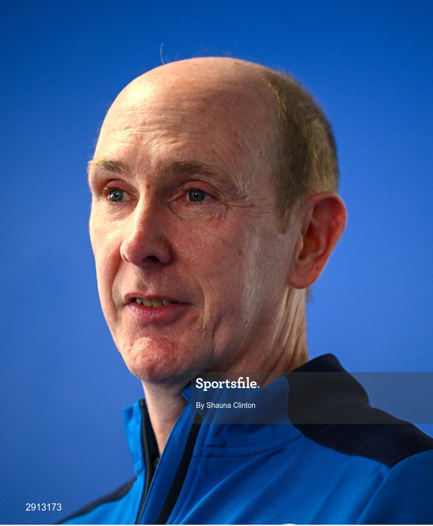 9 August 2024; Leinster Rugby chief executive officer Shane Nolan during the Leinster Rugby women's jersey presentation at Energia Park in Dublin. Photo by Shauna Clinton/Sportsfile